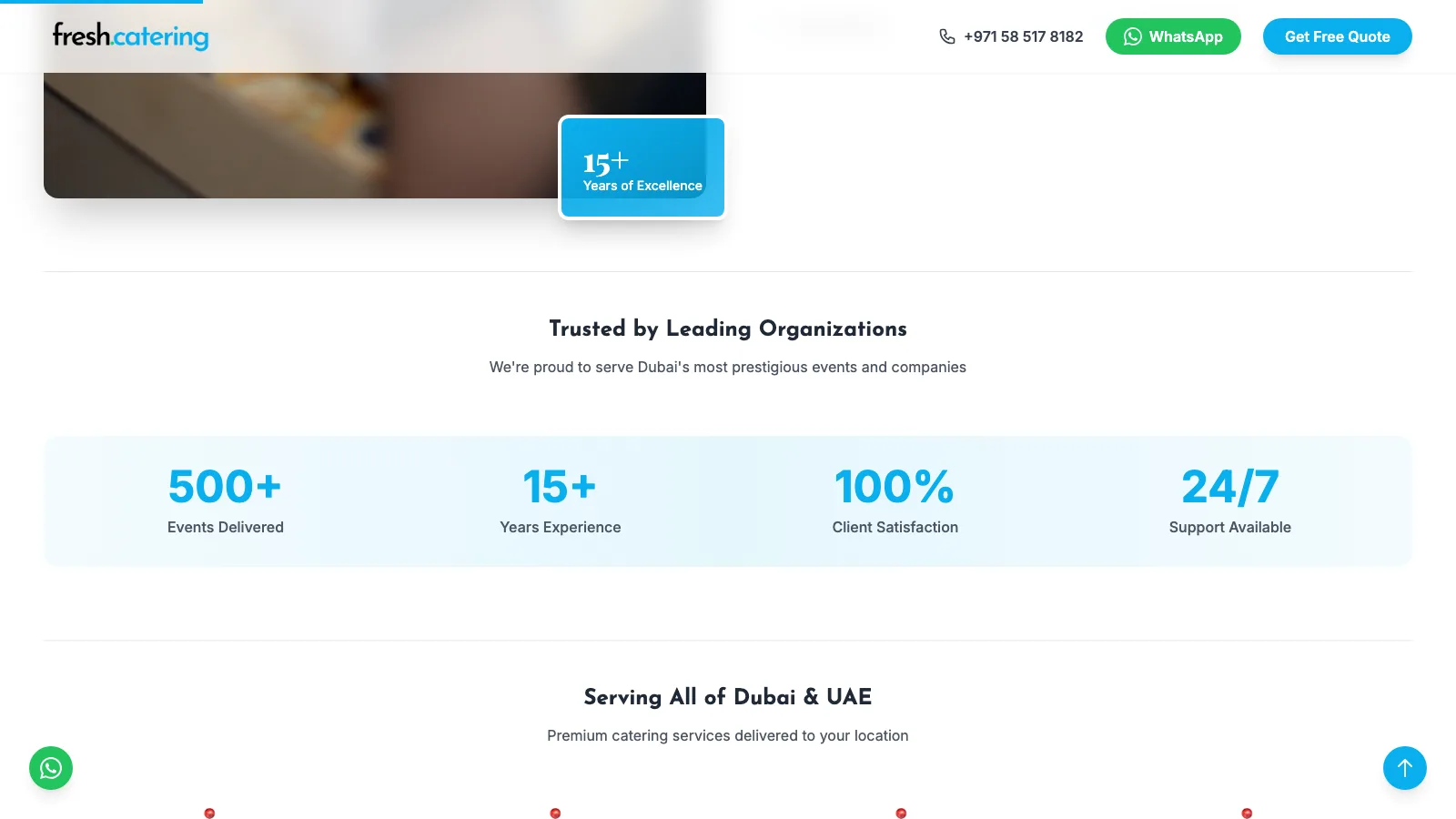 Fresh Catering Website