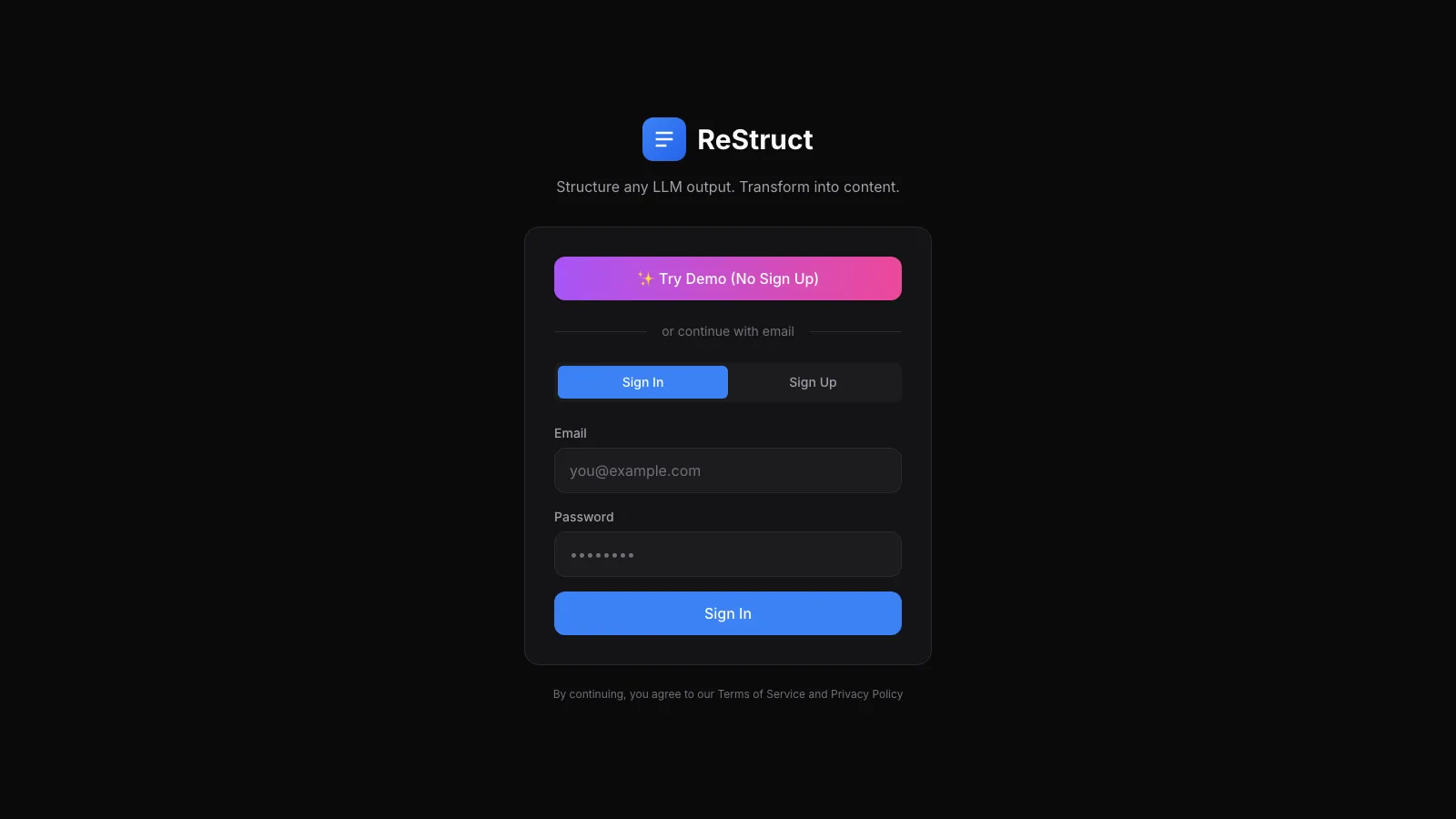 ReStruct